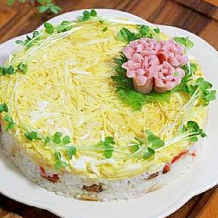 ひな祭りにお勧め お寿司ケーキ レシピ 作り方 By U Tin 楽天レシピ ひな祭りにお勧め お寿司ケーキ レシピ 作り方 By U Tin 楽天レシピ